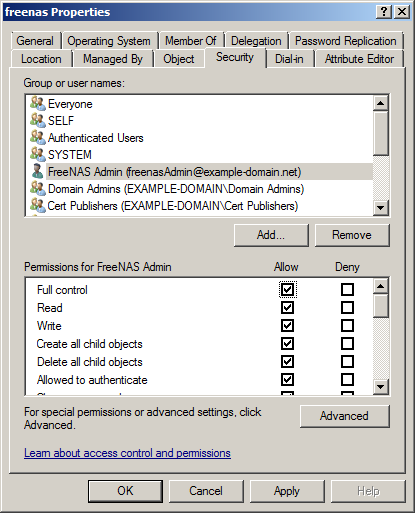 Computer freenas give user freenasAdmin full control.png